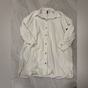 H&M dress shirt corduroy size M medium​​​​​​